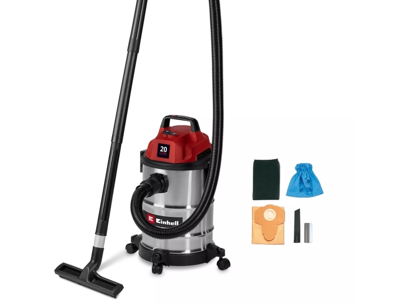 Einhell Tc-Vc 2045 S, 900 W, Cylinder Vacuum, Dry&Wet, Dust Bag, 20 L, Filtering