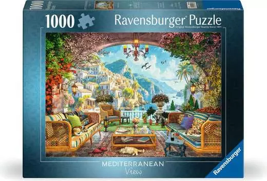 Ravensburger Mediterranean Terrace View, 1000 Pc(S), Landscape, 14 Yr(S)