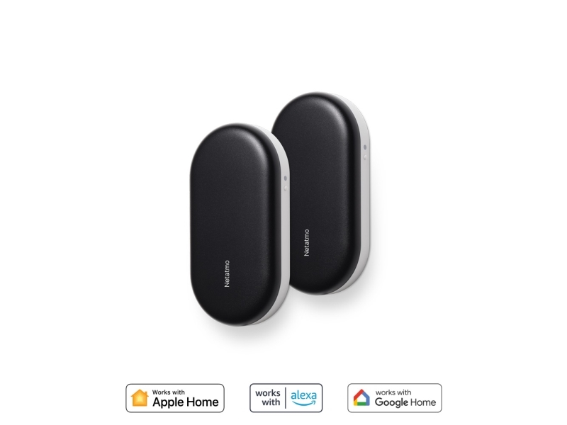 Netatmo Smart AC Controller, Ohjain, musta, Valkoinen, Metalli, Muovi, 2 kpl, Langaton, 0 - 50 °C