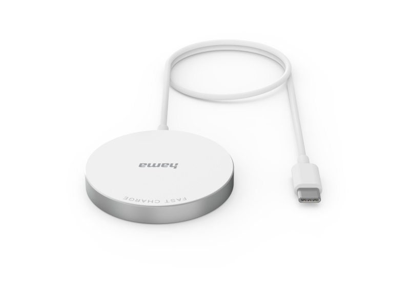Hama Magcharge Fc15, Indendørs, Usb, Trådløs Opladning, 1 M, Hvid