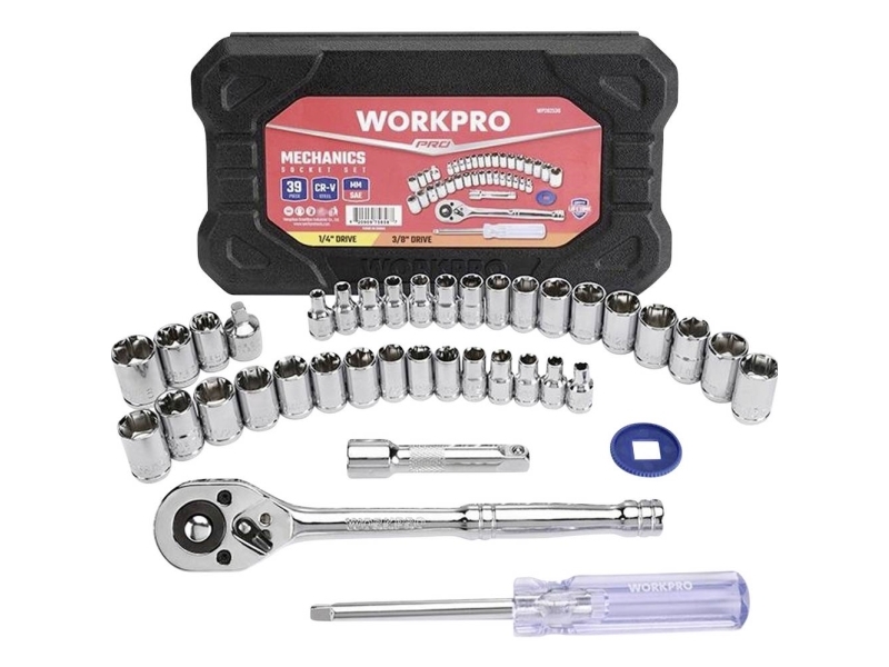 Workpro Schraubendreher-Bit-Set Metrisch/Zöllig 39-Teilig Wp202536