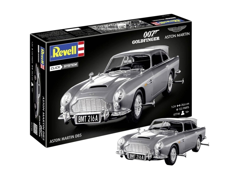 Revell - James Bond Aston Martin Db5 - 1:24 - Easy-click - 07746