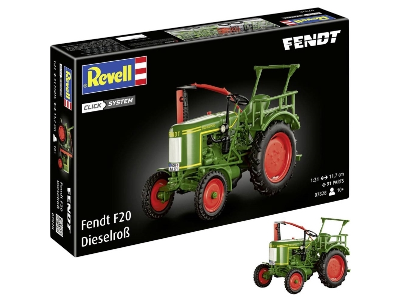 Revell - Fendt F20 Dieselroß Tractor 1:24 - Easy Click - 07828