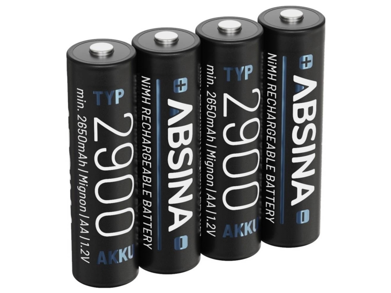 Absina Genopladeligt Aa-Batteri Nimh 1.2 V 4 Stk