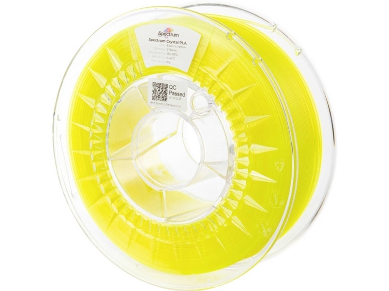 3D-Drucker Filament Spectrum Filaments 80883 Pla Crystal, 1,75 Mm, 1000 G, Electric Yellow (1 Stk.)