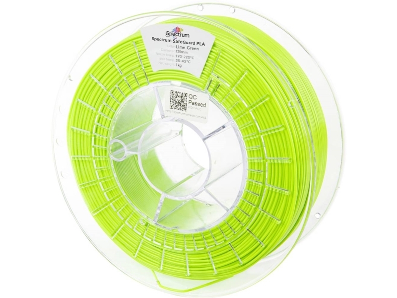 Spectrum Filaments 81560 Safeguard Pla Filament Pla-Plast Antibakteriel 1.75 Mm 1000 G Lime Green, Grøn 1 Stk