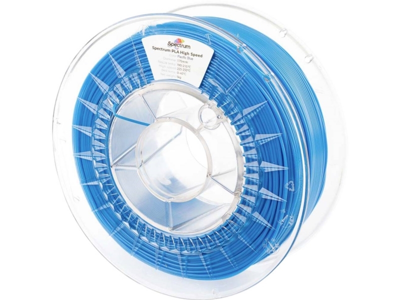 Spectrum Filaments 81063 Pla High Speed Filament Pla-Plast Highspeed Filament, Høj Grad Af Stivhed, Høj Grad Af Trækstyrke 1.75 Mm 1000 G Pacific Blu