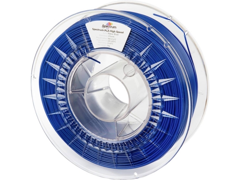 Spectrum Filaments 81064 Pla High Speed Filament Pla-Plast Highspeed Filament, Høj Grad Af Stivhed, Høj Grad Af Trækstyrke 1.75 Mm 1000 G Navy Blue,