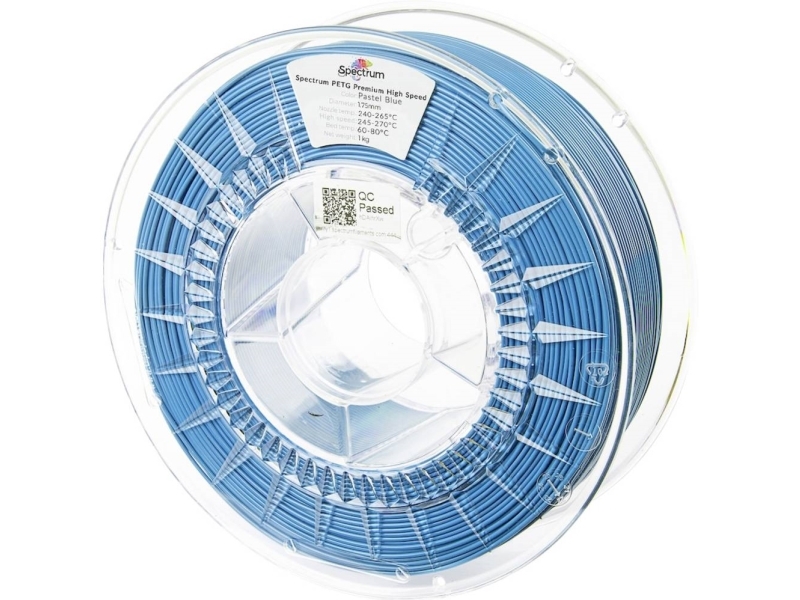Spectrum Filaments 81543 Petg Premium High Speed Filament Petg Highspeed Filament, Kemisk Bestandig 1.75 Mm 1000 G Pastelblå, Blå 1 Stk