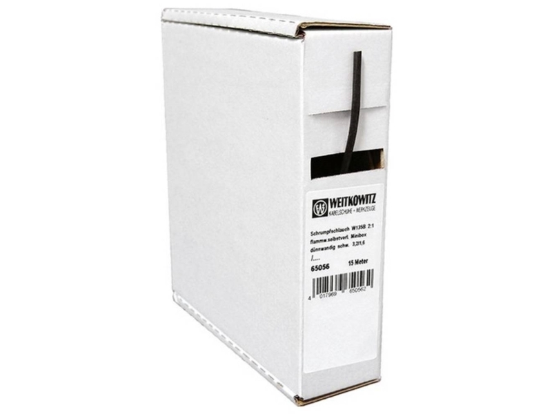 Intercable 183263 Schrumpfschlauch Schwarz 2,4 Mm 1,2 Mm Schrumpfrate 2:1 1 St.