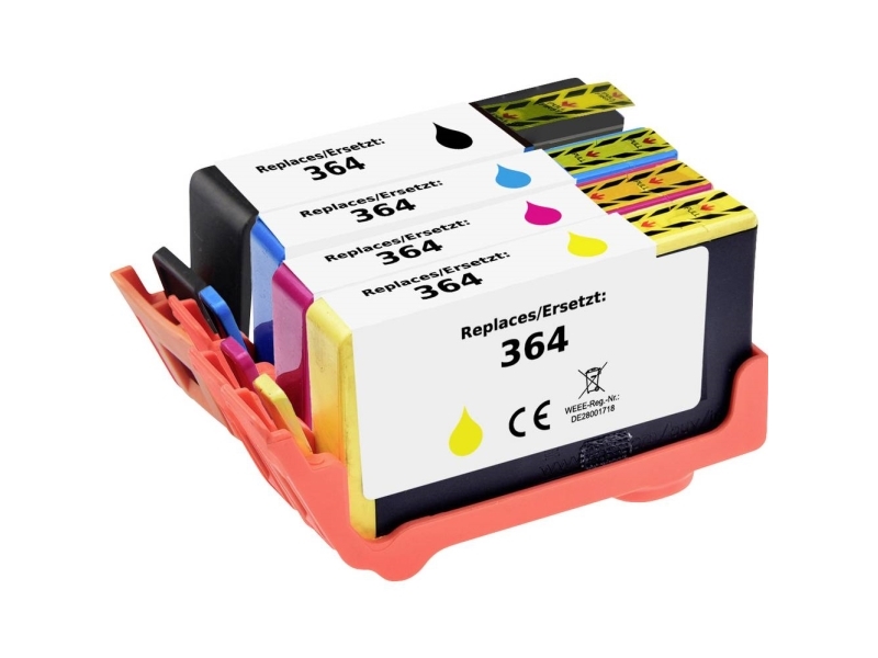 Renkforce Ersatztinte Hp Hp 364, N9j73ae Kompatibel Cyan, Magenta, Gelb, Schwarz 300 Seiten Rf-I-Hp364bkcmy4pk Rf-6922974