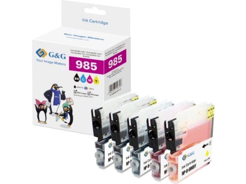 G&Ampg Tinte Kompatibel Gp-B985bkcmy-5P