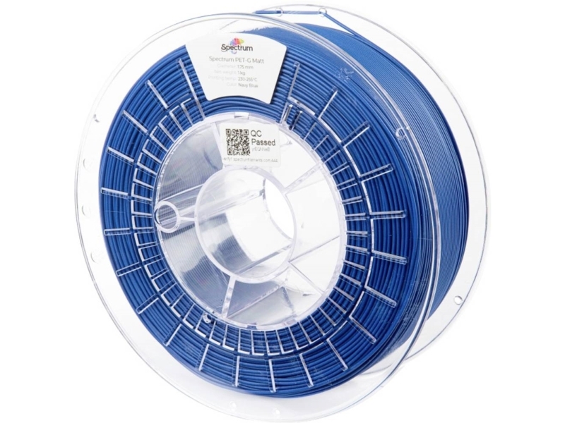 Spectrum Filaments 80545 Pet-G Matt Filament Petg Matt, Uv-Beständig, Ohne Zugkraft 1,75 Mm 1000 G Marineblau, Blau 1 Stück
