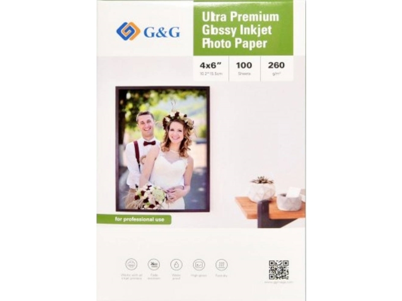 G&Ampg 260Gsm-4X6-100 Fotopapier 260 G/M² 100 Stück