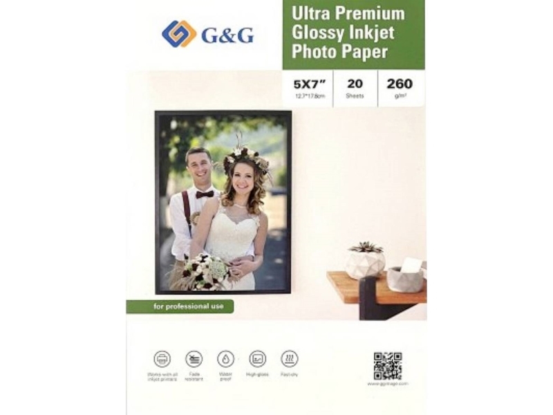 G&Ampg 260Gsm-5X7-20 Fotopapier 260 G/M² 20 Stück