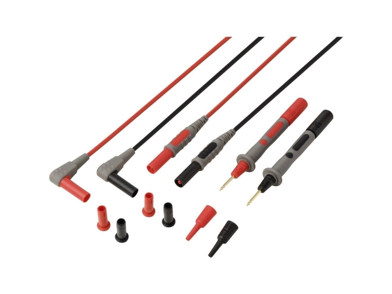 Voltcraft Msl-820 Prøveledning 4 Mm-Stik Testspids 1.2 M Rød, Sort 1 Paar