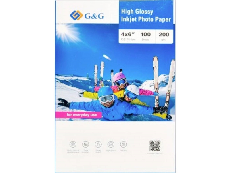 G&G 200Gsm-4X6-100 Fotopapir 200 G/M² 100 Stk