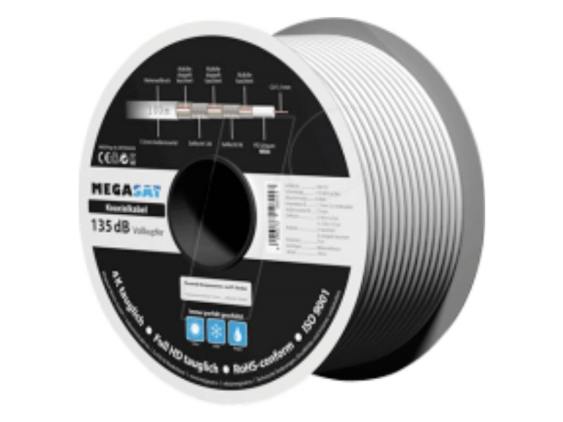 Megasat Koaxialkabel 100 M Spule (100176)