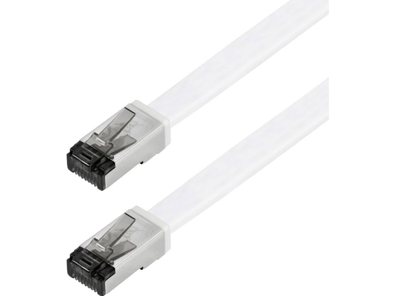 Maxtrack Ti56-5L Rj45 Netværkskabel, Patchkabel Cat 8.1 U/Ftp 5 M Hvid Fladt 1 Stk