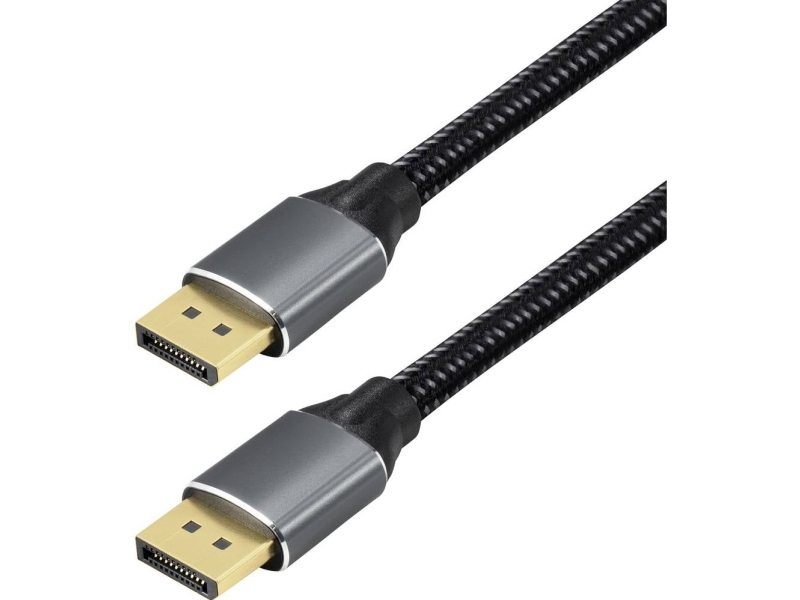 Maxtrack Displayport Anschlusskabel Displayport Stecker 3 M Schwarz C303-3L 16K Uhd, Aluminium Stecker, Vergoldete Stecker Displayport Kabel