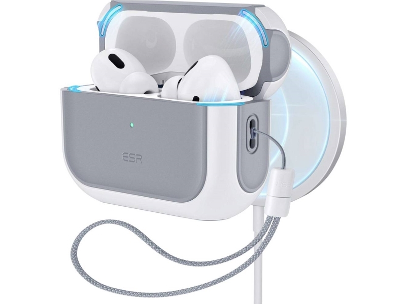 ESR Orbit Hybrid HaloLock-skyddsfodral till Apple A-laddningsetuiet vit