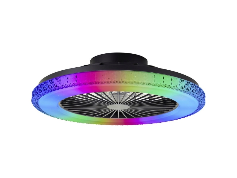 Brilliant G60040/06 Badria Led-Loftslampe Med Ventilator Led Modul 40 W Sort