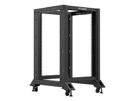 Lanberg OR01-6818-B, Fristående rack, 18U, 600 kg, Styrhjul, 23 kg, Svart | Datorer & Surfplattor - Rackkabinetter - Rackkabinett | GameStuff