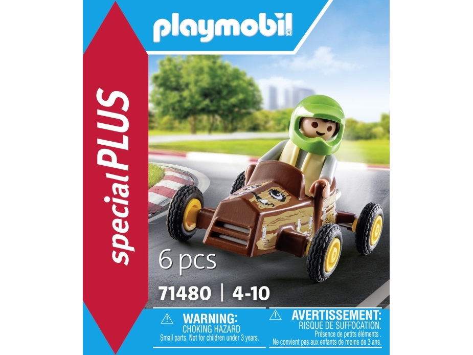 Playmobil Kind Mit Kart, 4 Jahr(E), Mehrfarbig