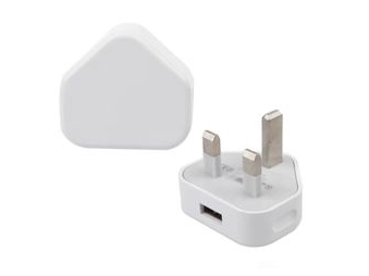 Estuff - Strømforsyningsadapter - 12 Watt - 2.4 A (Usb) - Hvid - United Kingdom
