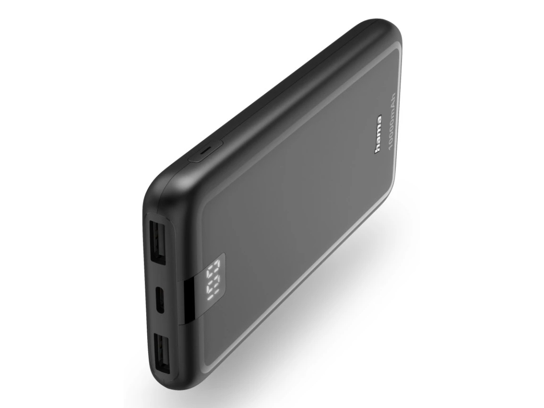 Hama 00201709, 10000 Mah, Lithium Polymer (Lipo), Anthracit