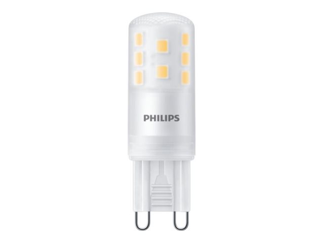 Philips - LED-lyspære - form: kapsel - matteret finish - G9 - 3.7 W (tilsvarende 40 W) - klasse E - varmt hvidt lys - 2700 K (pakke med 3)