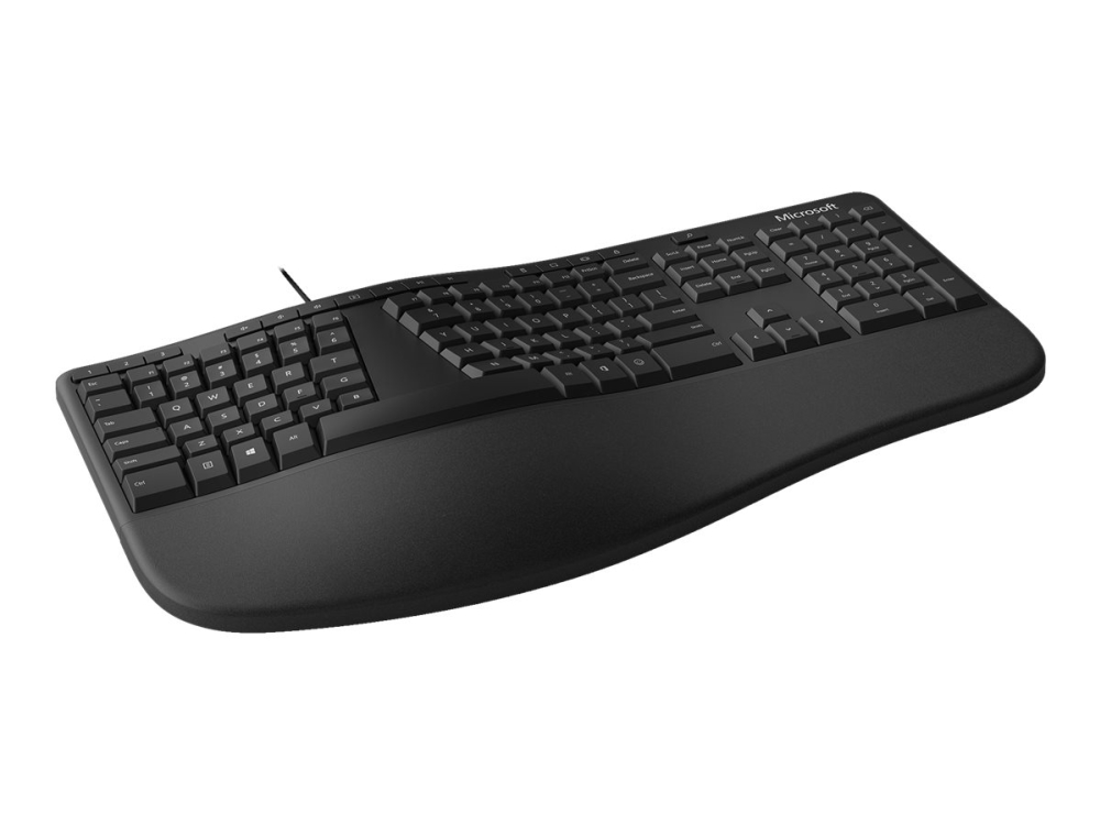 Microsoft Ergonomic Keyboard - För företag - tangentbord - USB - Nordisk - svart | Datortillbehör - Möss & Tangentbord - Tangentbord | GameStuff