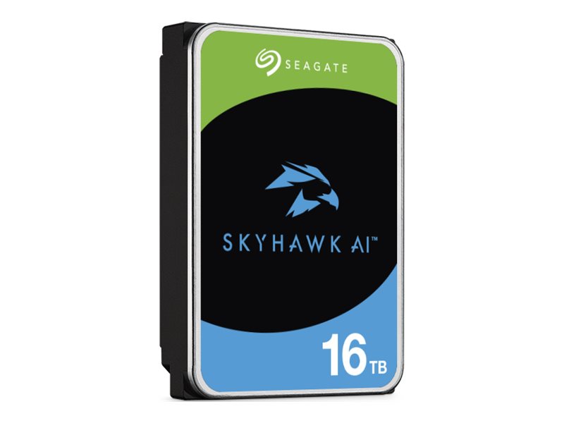 Seagate Skyhawk Ai St16000ve004 - Harddisk - 16 Tb - Intern - 3.5" - Sata 6Gb/S - Buffer: 512 Mb - Med 3 Års Seagate Rescue Data Recovery