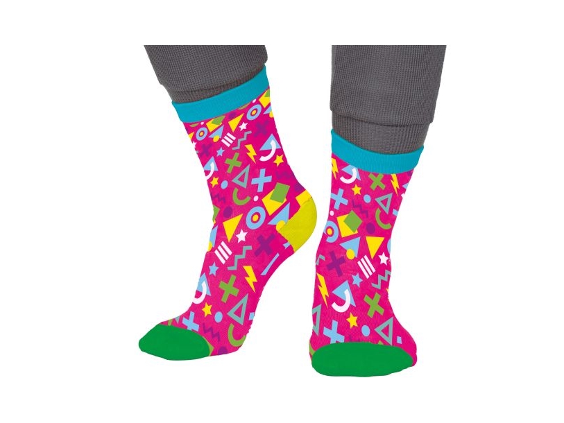 Rosa 80Er Socken