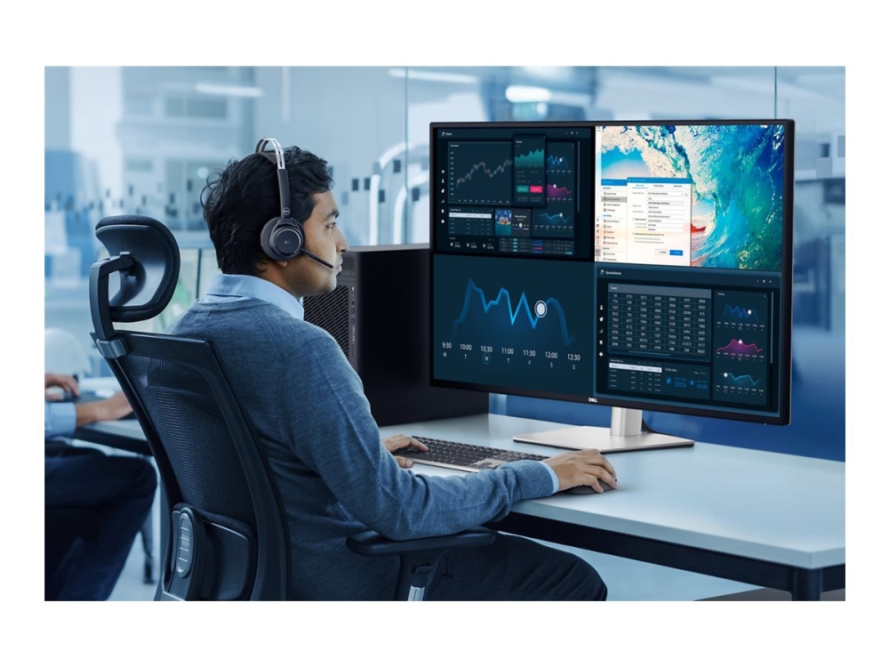 Dell UltraSharp U4323QE - LED-skärm - 42.51 - 3840 x 2160 4K @ 60 Hz - IPS - 350 cd/m² - 1000:1 - 5 ms - 2xHDMI, 2xDisplayPort, USB-C - högtalare - med 3 års avancerad utbytestjänst och premium panelutbyte