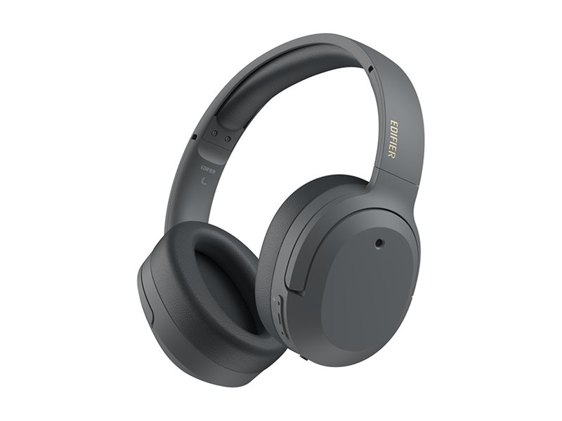 Edifier W820nb Plus - Hovedtelefoner Med Mik. - Fuld Størrelse - Bluetooth - Trådløs, Kablet - Aktiv Støjfjerning - Usb - Støjisolerende - Grå