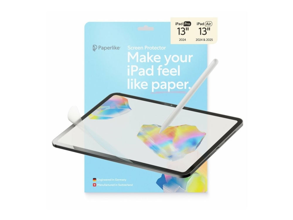 Paperlike 3 Screen Protector Ipad Air 13 tommer (2024), Ipad Air 13 tommer (2025), Ipad Air 13 tommer (m4), Ipad Pro 13 tommer (2024), Ipad Pro 13 tommer (2025)