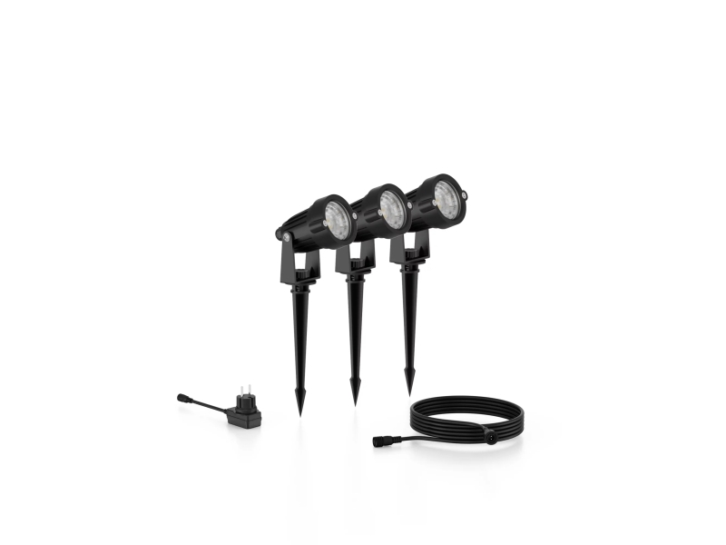 Philips Caper piedestal 1,5 W, Udendørs jordbelysning, Sort, Plast, IP44, Terrasse, Have, II