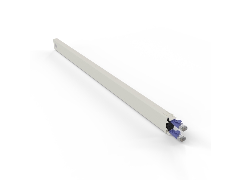 Patchbox Cone30stpvi, Bakke Til Kabelstyring, Cremefarvet, Violet, Acrylonitril Butadien Styren, Polyoxymethylen (Pom), 30U, 1,8 M, -20 - 60 °C