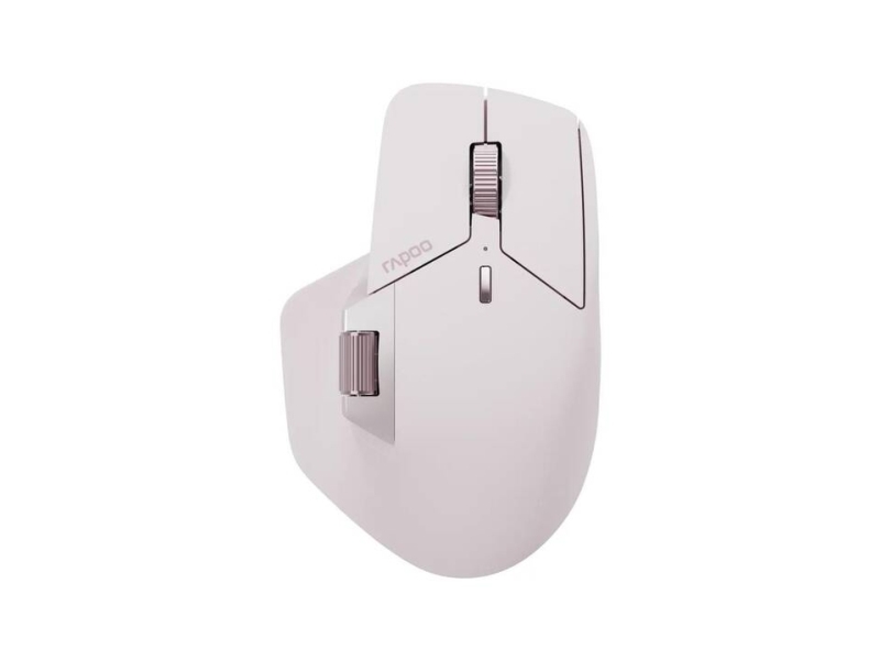 Rapoo Mt760m, Højre Hånd, Optisk, Bluetooth, 4000 Dpi, Lyserød