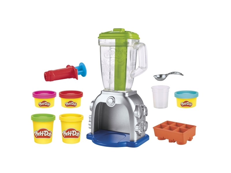 Play-Doh Kitchen Creations Swirlin"" Smoothies Blender-lekset, Pysselset för barn, 3 År, Giftfri, Multifärg