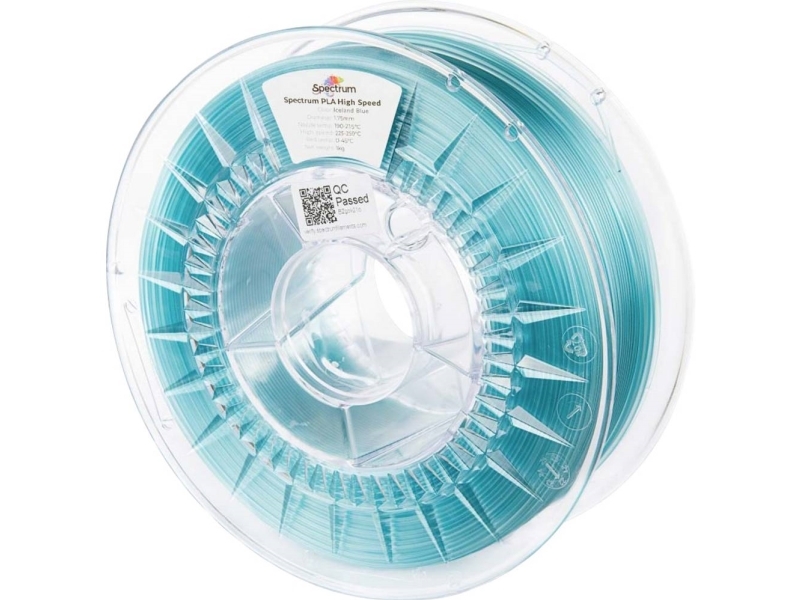 Spectrum Filaments 81061 Pla High Speed Filament Pla-Plast Highspeed Filament, Høj Grad Af Stivhed, Høj Grad Af Trækstyrke 1.75 Mm 1000 G Iceland Blu