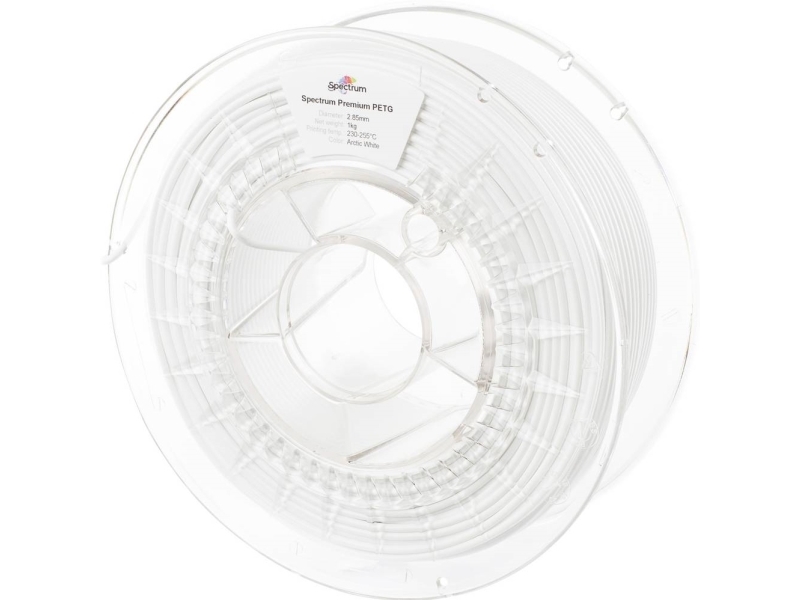 Spectrum Filaments 80481 Pet-G Premium Filament Petg Chemikalienbeständig 2,85 Mm 1000 G Arctic White, Weiß (1 Stk.)
