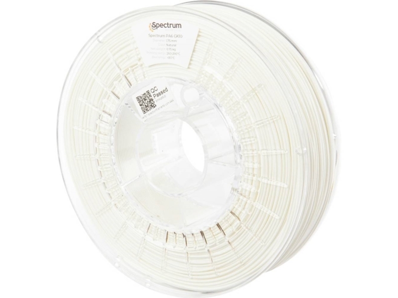 Spectrum Filaments 80585 Pa6 Gk10 Filament Pa6 Chemikalienbeständig Wärmebeständig Kerbschlagzäh 1,75 Mm 750 G Natural 1 Stk