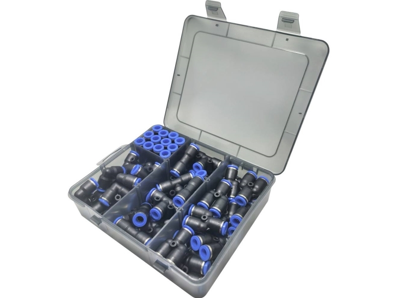 Tru Components Pneumatikkobling Tc-14109144 Tc-Fitting Set - 8 Mm Rør Ø: 8 Mm 48 Stk