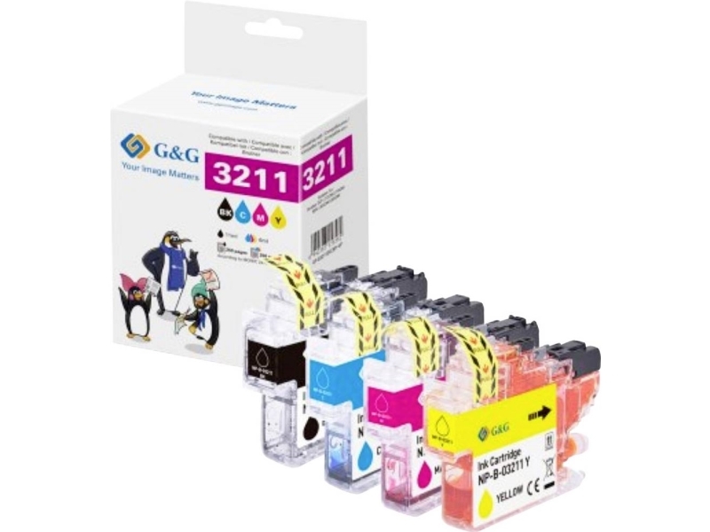 G&Ampg Tinte Kompatibel Gp-B3211bkcmy-4P