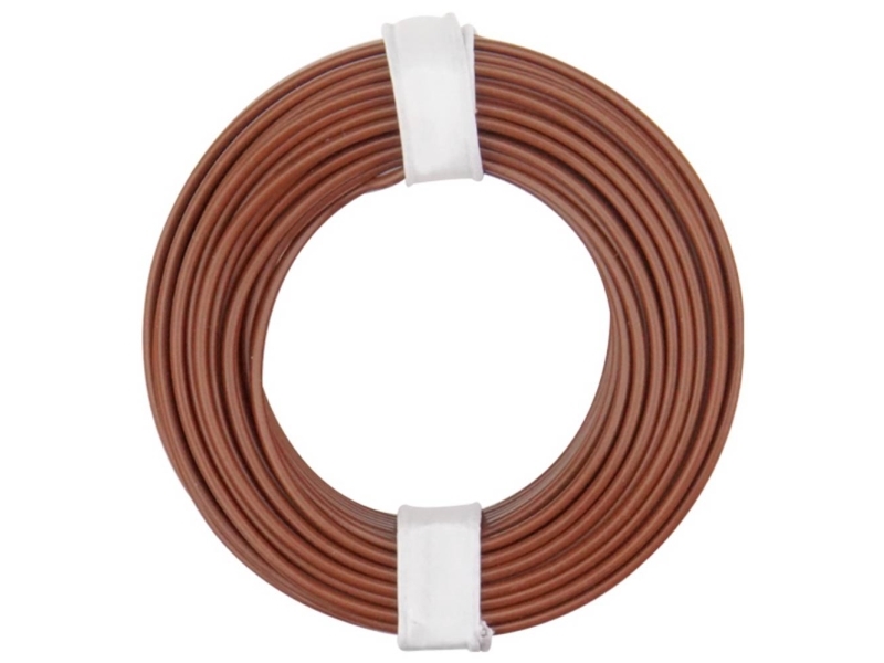 Donau Elektronik 175-018 Tråd LiY 1 x 0.75 mm² + 1 x 0.75 mm² Brun 1 stk | EL Artiklar - Kablar och ledningar - Enstaka ledare | GameStuff