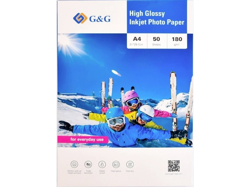 G&G 180GSM-A4-50 Fotopapir 180 g/m² 50 stk