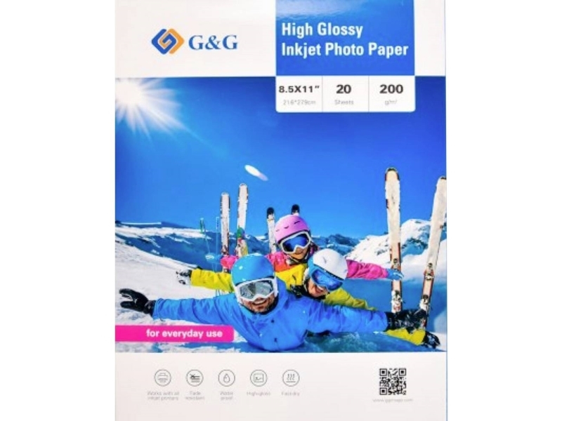 G&Ampg 200Gsm-8.5X11-20 Fotopapier 200 Gsm 20 Stück