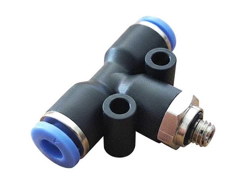 Tru Components T-Verbinder Tc-13863056 Pb6-G01 Rohr-Ø: 6 Mm Gewindegröße: G 1/8 1 Stück
